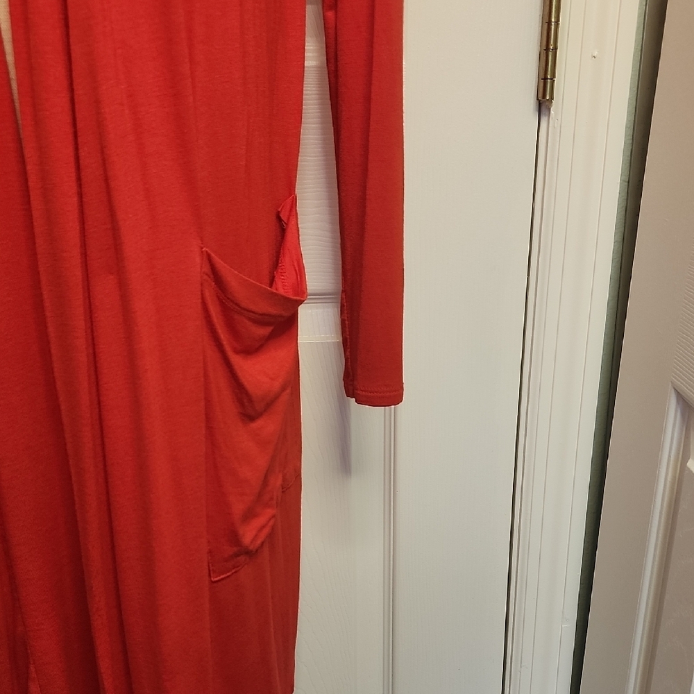 Long Cardigan Active USA Bold Red - Picture 4 of 13